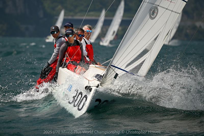 2025 J/70 Mixed-Plus World Championship day 1 photo copyright Christopher Howell taken at Circolo Vela Torbole and featuring the J70 class