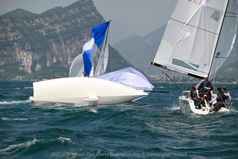 2025 J/70 Mixed-Plus World Championship day 1 photo copyright Christopher Howell taken at Circolo Vela Torbole and featuring the J70 class