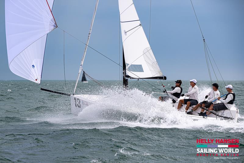 Helly Hansen Sailing World Regatta Marblehead photo copyright Walter Cooper taken at Boston Yacht Club and featuring the J70 class
