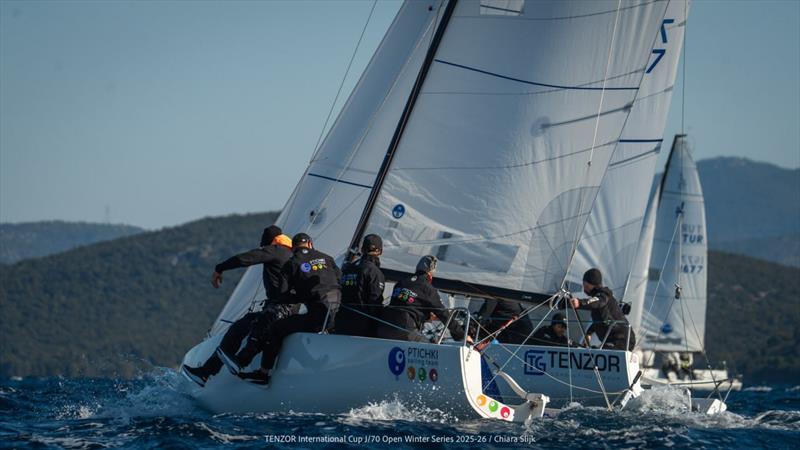 Tenzor International Cup - J/70 Open Winter Series 2025/26 Leg 3 Day 3 photo copyright Chiara Slijk taken at Tenzor Sailing Club and featuring the J70 class