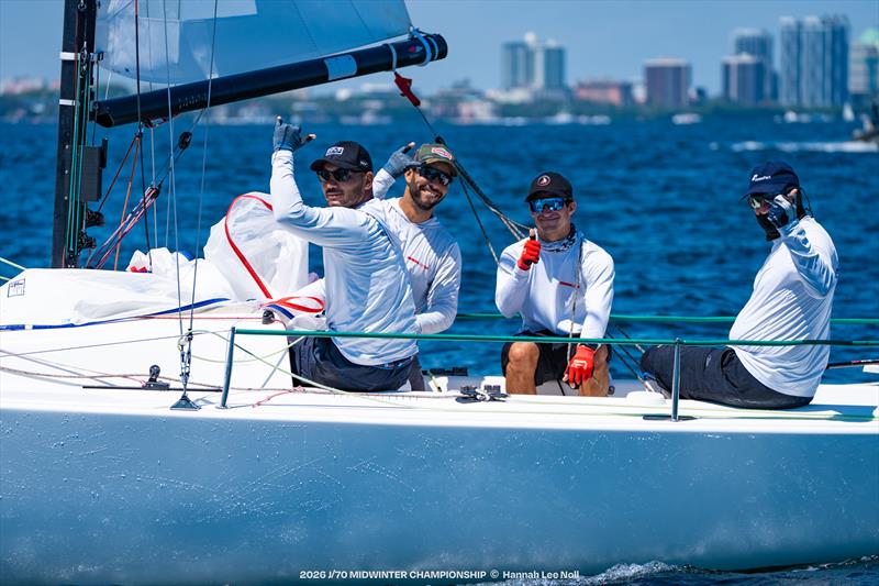 Haroldo Solberg's OceanPact - 2026 J/70 Midwinter Championship photo copyright Hannah Lee Noll taken at Shake-A-Leg Miami and featuring the J70 class