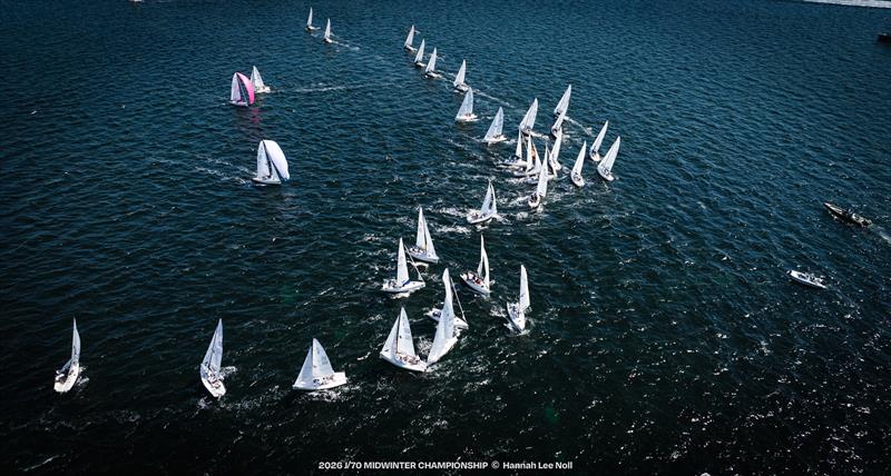 2026 J/70 Midwinter Championship photo copyright Hannah Lee Noll taken at Shake-A-Leg Miami and featuring the J70 class