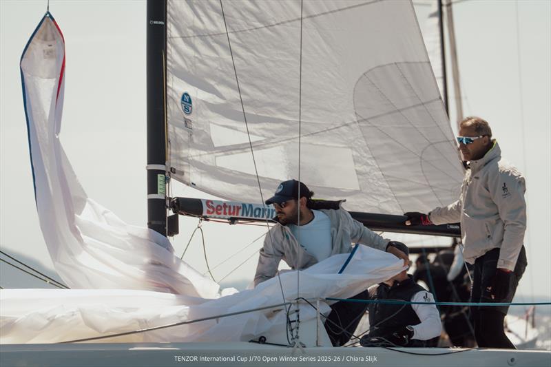 Tenzor International Cup - J/70 Open Winter Series 2025/26 - Leg 6 Day 1 - photo © Chiara Slijk
