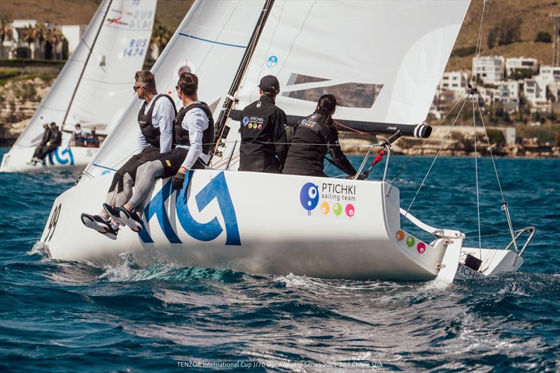 Tenzor International Cup - J/70 Open Winter Series 2025/26 - Leg 6 Day 1 - photo © Chiara Slijk
