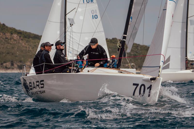 Tenzor International Cup - J/70 Open Winter Series 2025/26 - Leg 6 Day 2 photo copyright Chiara Slijk taken at Tenzor Sailing Club and featuring the J70 class