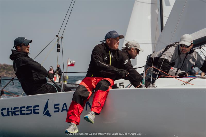 Tenzor International Cup - J/70 Open Winter Series 2025/26 - Leg 6 Day 2 photo copyright Chiara Slijk taken at Tenzor Sailing Club and featuring the J70 class