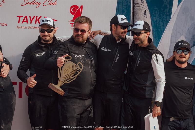 Tenzor International Cup - J/70 Open Winter Series 2025/26 - Leg 6 Prize Giving - photo © Chiara Slijk
