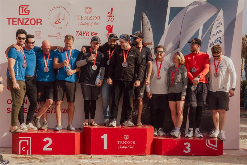 Tenzor International Cup - J/70 Open Winter Series 2025/26 - Leg 6 Prize Giving - photo © Chiara Slijk