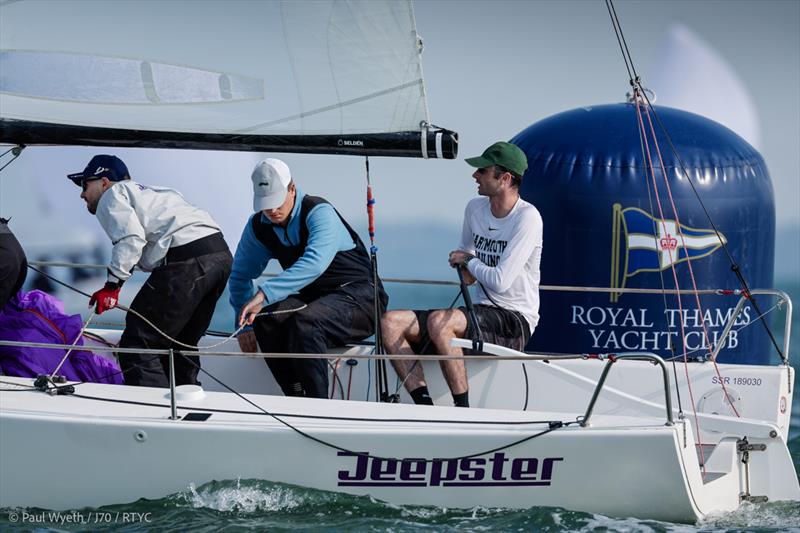 J70 Grand Slam 2 at the Royal Thames Yacht Club Day 1 photo copyright Paul Wyeth / www.pwpictures.com taken at Royal Thames Yacht Club and featuring the J70 class