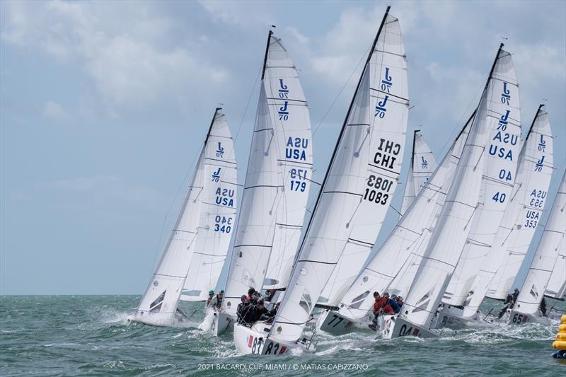 The J/70 Class will crown its Midwinter Champion at the Bacardi Invitational Regatta - photo © Matias Capizzano