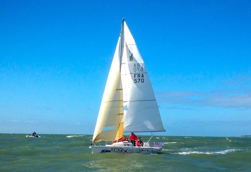 Student Yachting World Cup day 3 photo copyright Icarus Sailing Media taken at Club Nautique de Pornic and featuring the J80 class