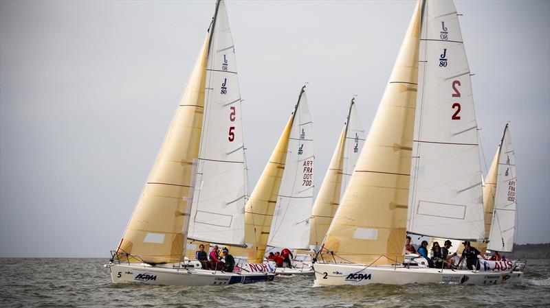 Student Yachting World Cup day 4 photo copyright Icarus Sailing Media taken at Club Nautique de Pornic and featuring the J80 class