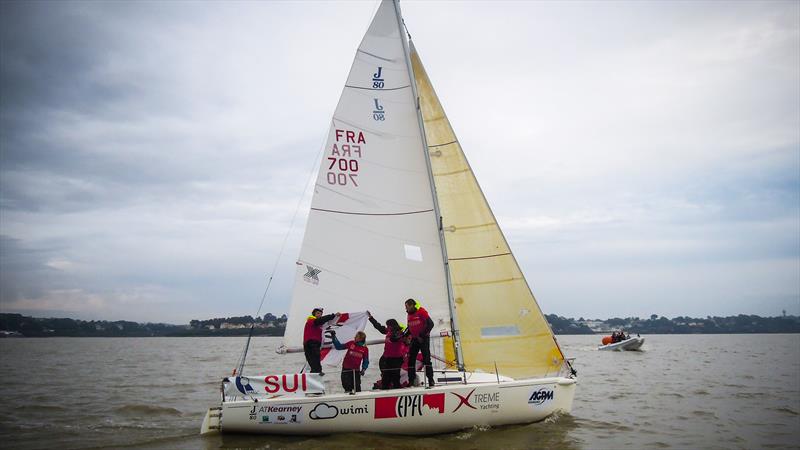 Student Yachting World Cup day 6 photo copyright Icarus Sailing Media taken at Club Nautique de Pornic and featuring the J80 class