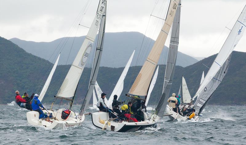 Day 2 of the 2014 Jeanneau Class Regatta in Hong Kong photo copyright Guy Nowell / RHKYC taken at Royal Hong Kong Yacht Club and featuring the J80 class