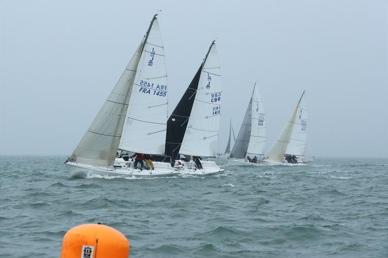 J80s during  LTSC Solent Circuit Race 5 photo copyright J Caldwell taken at Lymington Town Sailing Club and featuring the J80 class