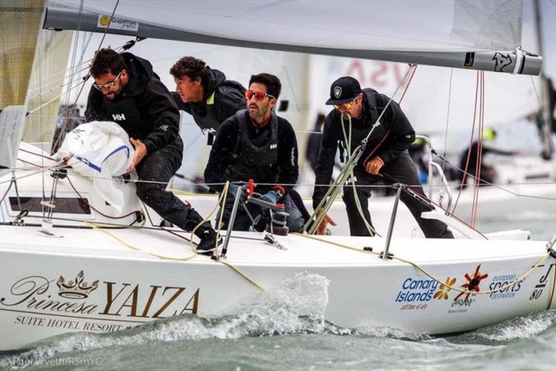 Spanish crew skippered by Tabares Rayco photo copyright Paul Wyeth / RSrnYC taken at  and featuring the J80 class