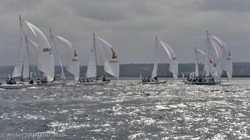 World University Sailing Championship photo copyright Michel Grimaud taken at Yacht Club de Cherbourg and featuring the J80 class