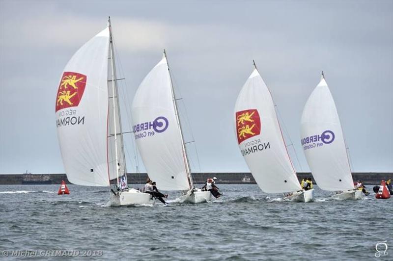 World University Sailing Championship photo copyright Michel Grimaud taken at Yacht Club de Cherbourg and featuring the J80 class