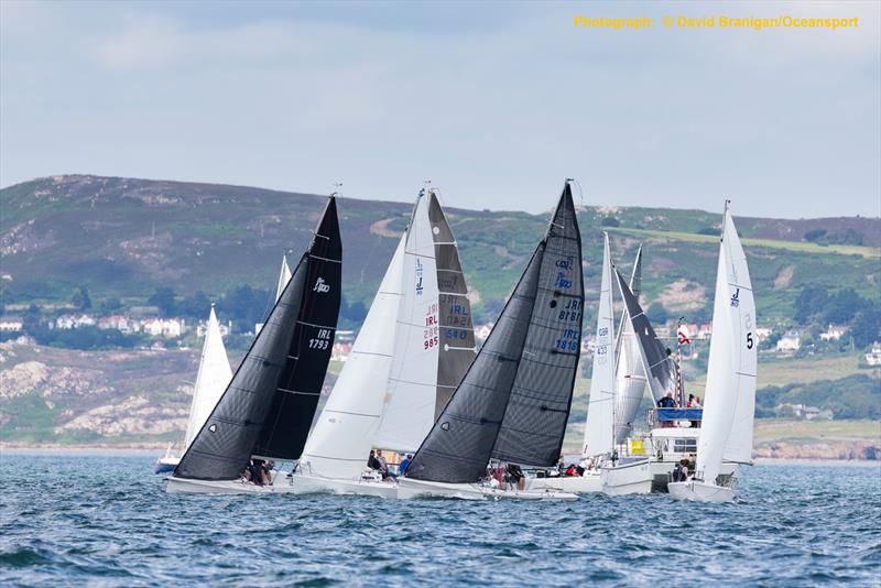 Sportsboats on the opening day of 500  boat Volvo Dun Laoghaire Regatta photo copyright David Branigan / www.oceansport.ie taken at Dun Laoghaire Motor Yacht Club and featuring the J80 class