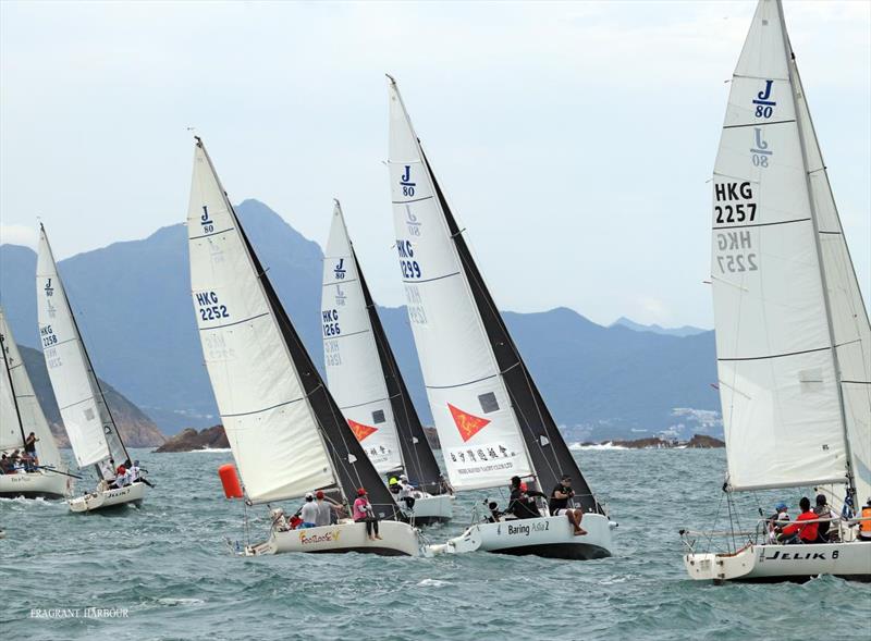 UK Sailmakers Typhoon Series 2019 photo copyright Fragrant Harbour taken at Hebe Haven Yacht Club and featuring the J80 class