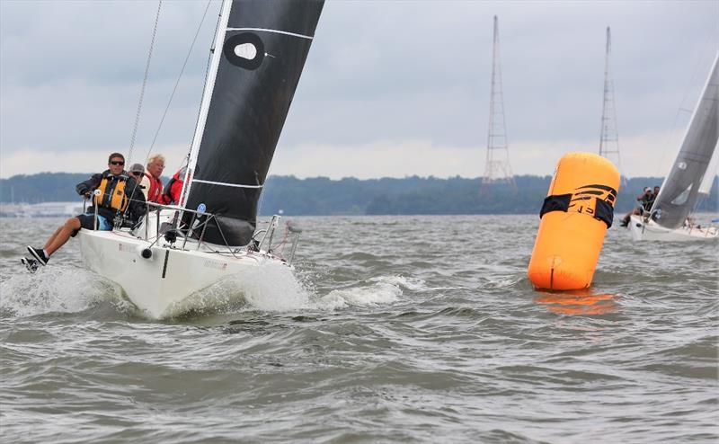 John White's J/80 during Saturday's racing - 2020 Helly Hansen NOOD Regatta Annapolis photo copyright Will Keyworth taken at Annapolis Yacht Club and featuring the J80 class