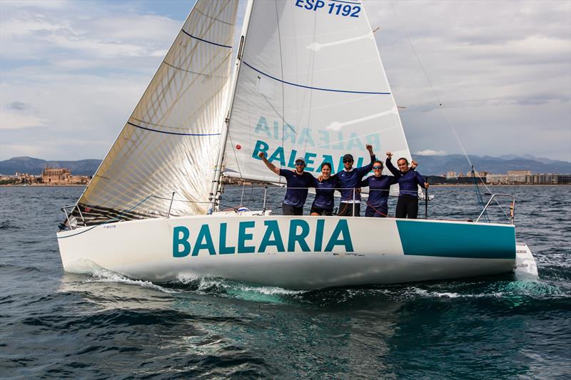 PalmaVela Day 4: Team Balearia RCNP, skippered by María Bover, winner in J80 - photo © Laura G. Guerra / PalmaVela