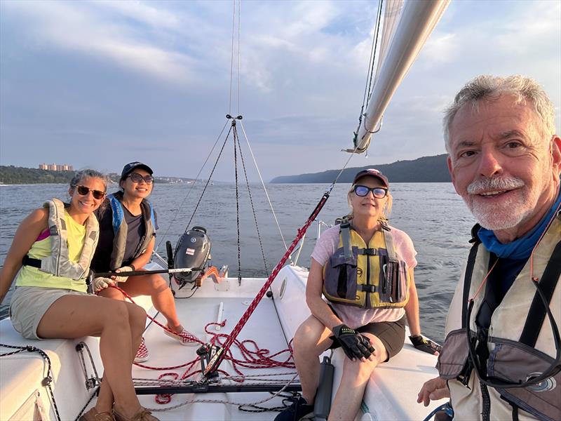 J/80 sailing with the HRCS on NYC's Hudson River photo copyright Hudson River Community Sailing taken at Hudson River Community Sailing and featuring the J80 class