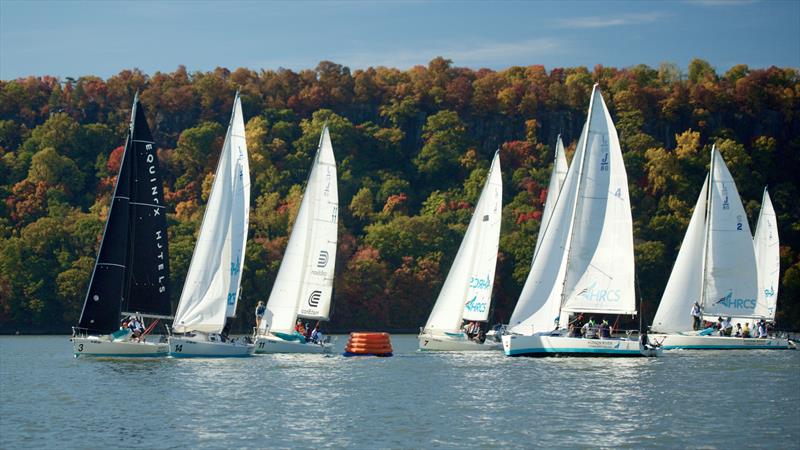 HRCS sailors racing J/80s on the Hudson River photo copyright Hudson River Community Sailing taken at Hudson River Community Sailing and featuring the J80 class