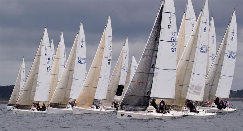J80 fleet at Spi Ouest-France 2026 - photo © Jean-Marie Liot