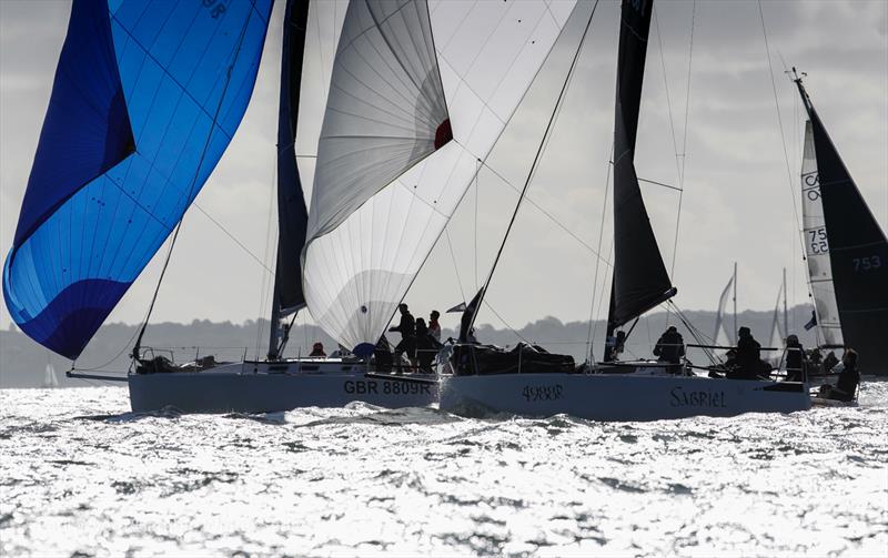 Sabriel, J88 during HYS Hamble Winter Series Race Week 1 photo copyright Paul Wyeth / Hamble Winter Series taken at Hamble River Sailing Club and featuring the J/88 class