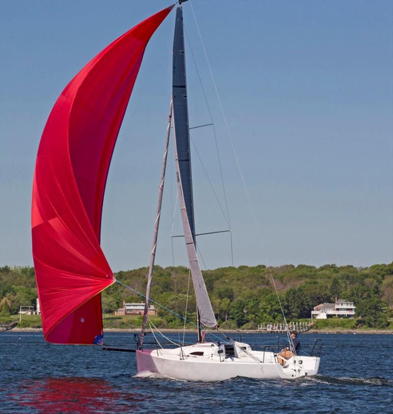 Jeff Johnstone sailing a J/88 in Narragansett Bay, RI photo copyright Billy Black taken at  and featuring the J/88 class