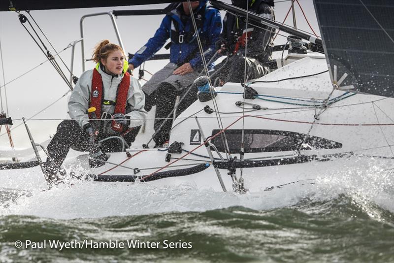 J-Dream on week 8 of HYS Hamble Winter Series photo copyright Paul Wyeth / www.pwpictures.com taken at Hamble River Sailing Club and featuring the J/88 class