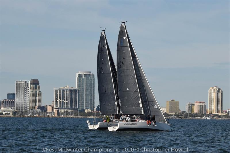 2020 J/88 Midwinter Championship photo copyright Christopher Howell taken at St. Petersburg Yacht Club, Florida and featuring the J/88 class