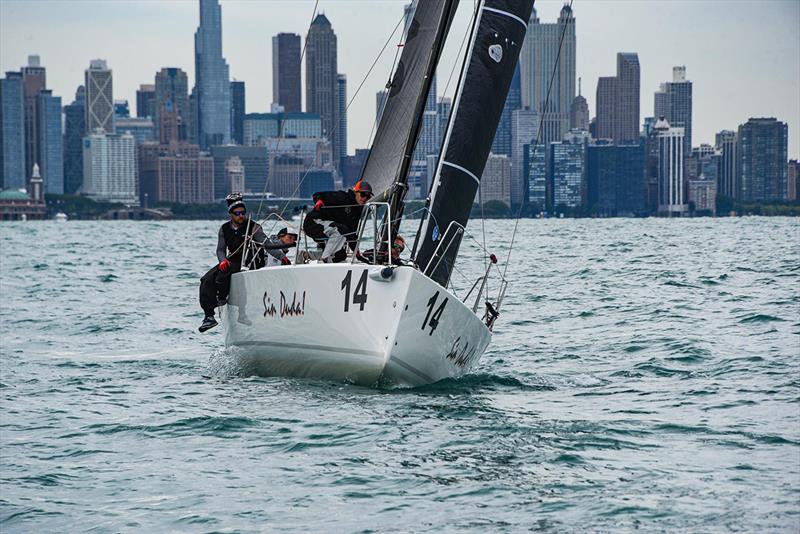 Sin Duda! skippered by Lindsey Duda at J/88 North American Championship photo copyright Jim Sorbie taken at Chicago Yacht Club and featuring the J/88 class