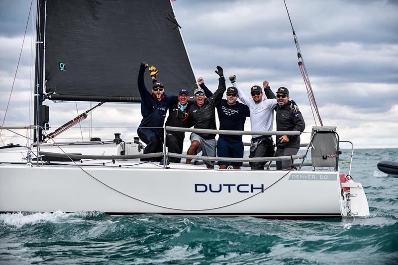 Team Dutch after winning the J/88 North American Championship photo copyright Vakaros Sailing taken at Chicago Yacht Club and featuring the J/88 class
