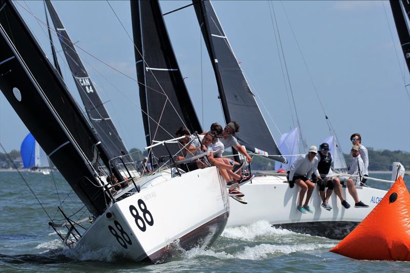 The J/88 fleet anticipates a repeat of tough competition and tight racing at Charleston Race Week 2024 at Patriots Point - photo © Priscilla Parker / CRW 2023