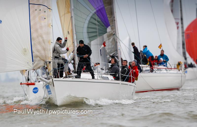 Day 6 of the Garmin Hamble Winter Series photo copyright Paul Wyeth / www.pwpictures.com taken at Hamble River Sailing Club and featuring the J92 class