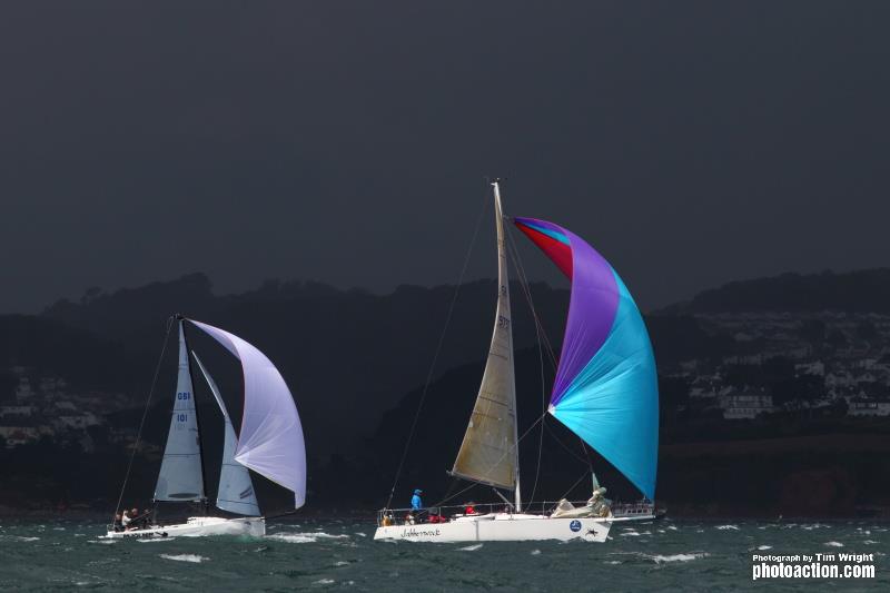 Landsail Tyres J-Cup in Partnership with B&G day 2 photo copyright Tim Wright / www.photoaction.com taken at Royal Torbay Yacht Club and featuring the J92 class