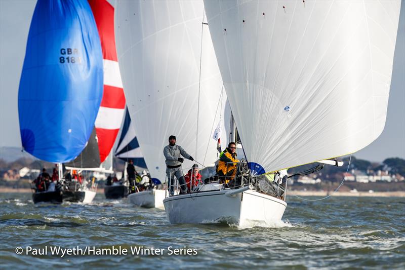 J'ronimo during the HYS Hamble Winter Series week 5 photo copyright Paul Wyeth / www.pwpictures.com taken at Hamble River Sailing Club and featuring the J92 class