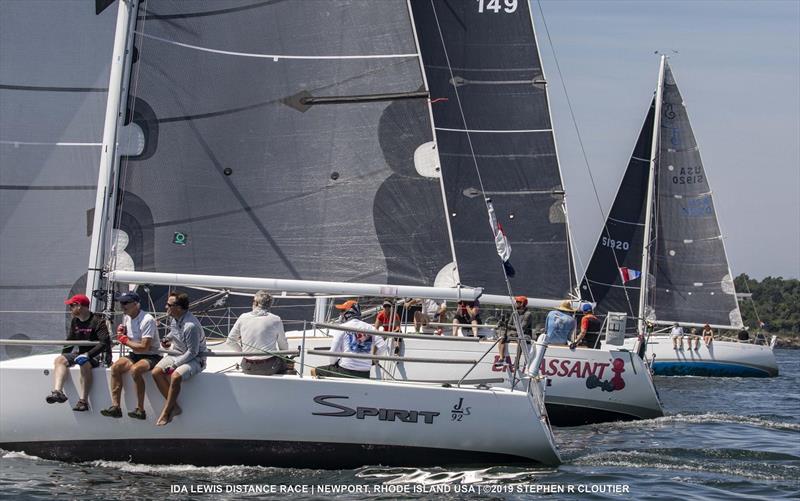 Spirit at the start of the 2019 Ida Lewis Distance Race OFFSHORE event photo copyright Stephen Cloutier taken at Ida Lewis Yacht Club and featuring the J92 class