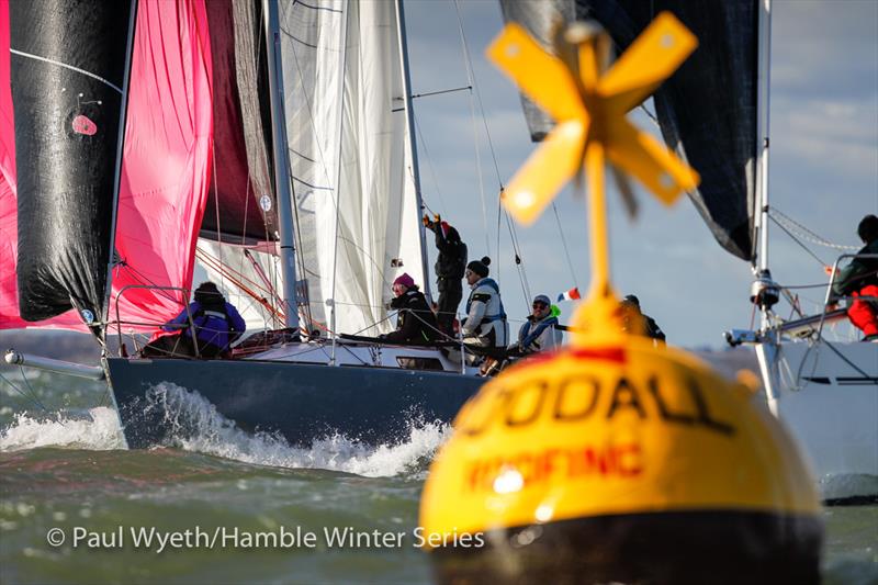 Nightjar, J92 during HYS Hamble Winter Series Race Week 7 photo copyright Paul Wyeth / www.pwpictures.com taken at Hamble River Sailing Club and featuring the J92 class