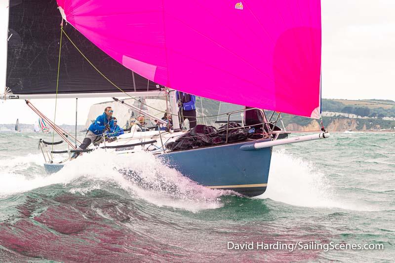 Nightjar, GBR9202R, J-92, during the 2023 Round the Island Race photo copyright David Harding / www.sailingscenes.com taken at Island Sailing Club, Cowes and featuring the J92 class