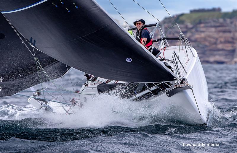Rum Rebellion powered up. photo copyright Bow Caddy Media taken at Cruising Yacht Club of Australia and featuring the J/99 class