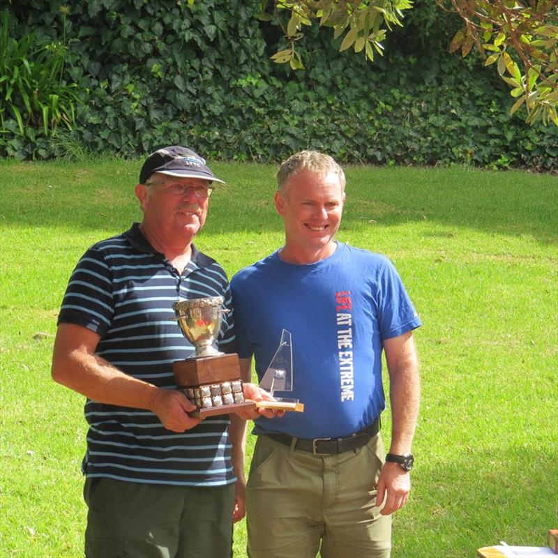Second Place with John Long Memorial trophy - 2019 National Javelin Championship photo copyright Howick Sailing Club taken at  and featuring the Javelin Skiff class