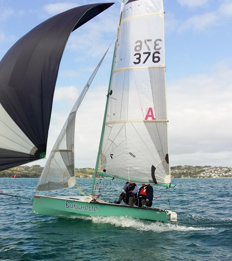 Auckland - 102nd Sanders Memorial Cup 2026 photo copyright Colin Ingham taken at Sandspit Yacht Club and featuring the Javelin Skiff class