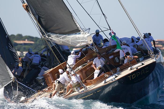 Maxi Yacht Rolex Cup day 1 photo copyright Ingrid Abery / www.ingridabery.com taken at Yacht Club Costa Smeralda and featuring the J Class class