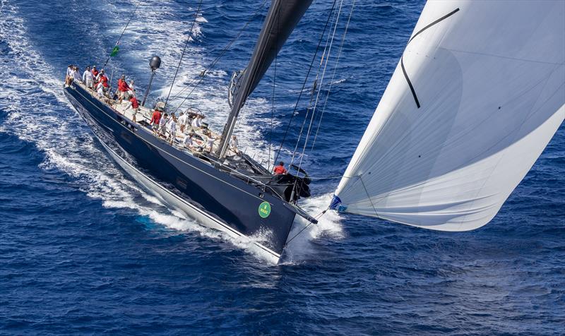 Pier Luigi Loro Piana's Baltic 130 My Song is up against the Js in the Super Maxi class at the Maxi Yacht Rolex Cup photo copyright Rolex / Carlo Borlenghi taken at Yacht Club Costa Smeralda and featuring the J Class class
