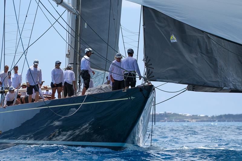 Shamrock V - the last of Sir Thomas Lipton's America's Cup Challengers racing in Bermuda - Sails by Doyle photo copyright Richard Gladwell taken at Royal Bermuda Yacht Club and featuring the J Class class