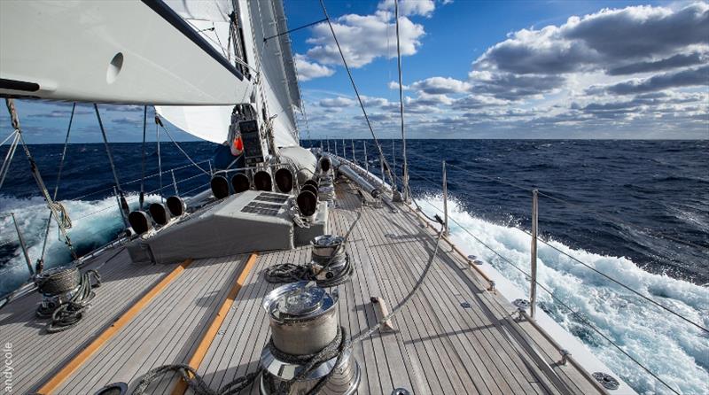 Ranger on delivery to the Caribbean photo copyright Andy Cole taken at  and featuring the J Class class