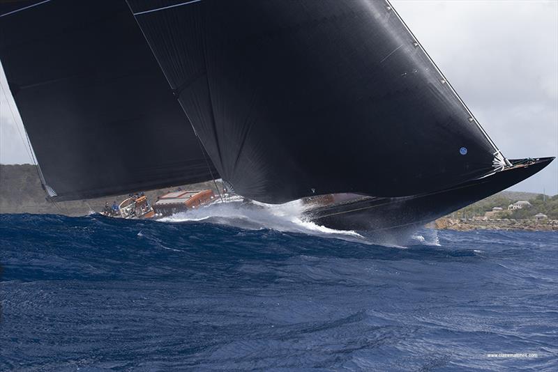 Hanuman on day one of the 11th Superyacht Challenge Antigua - photo © Claire Matches / www.clairematches.com